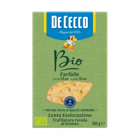 MASSA FARFALLE BIO DE CECCO 500g